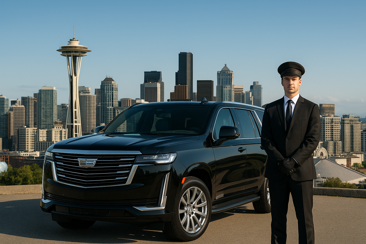 BLACKWAZE First Class SUV, representing our executive chauffeur service in Seattle