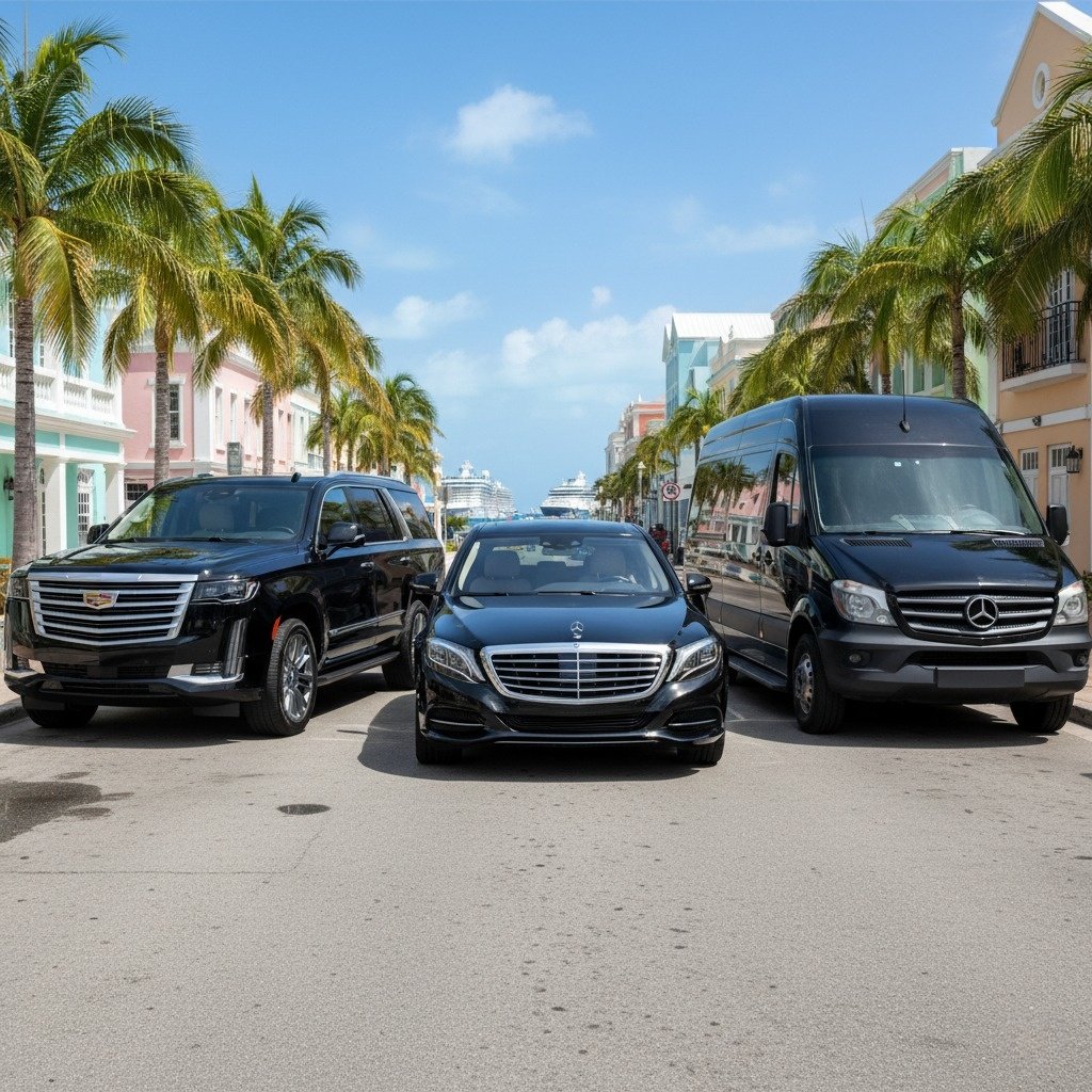 Luxury Black Limo Car Services in Nassau Bahamas