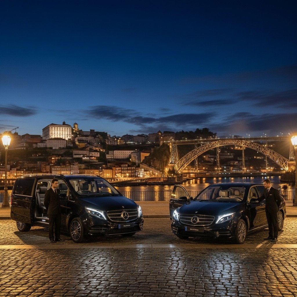 V-Class Chauffeur services in Porto, Portugal.